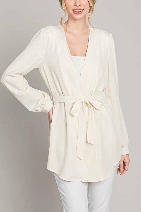 Chaqueta ligera con amarre