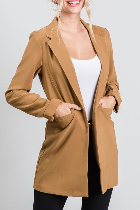 Blazer manga larga
