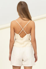 Blusa de tirantes de satin