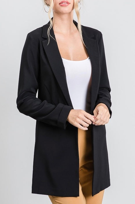 Blazer manga larga