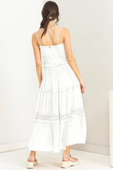 Maxi vestido escalonado